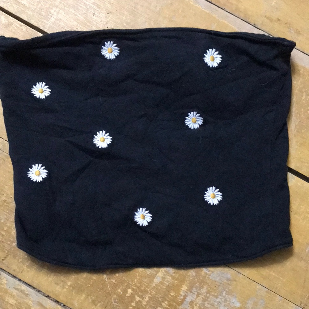 hollister black tube top